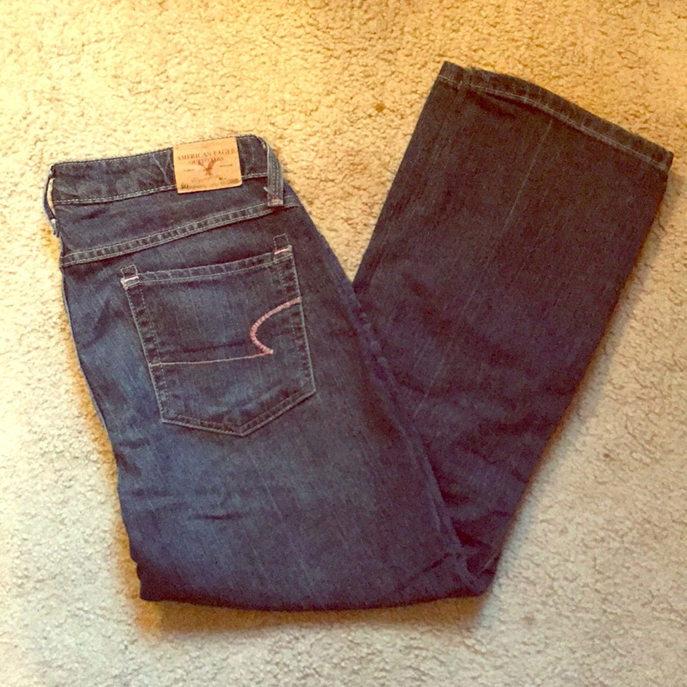 American Eagle Denim Crops, size 6